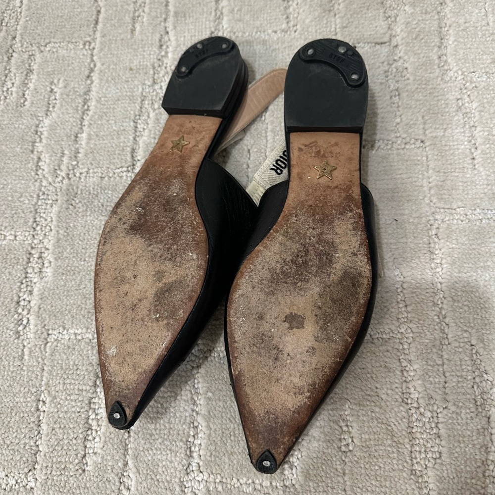 Dior Black Slingback Flats - Picture 4 of 4